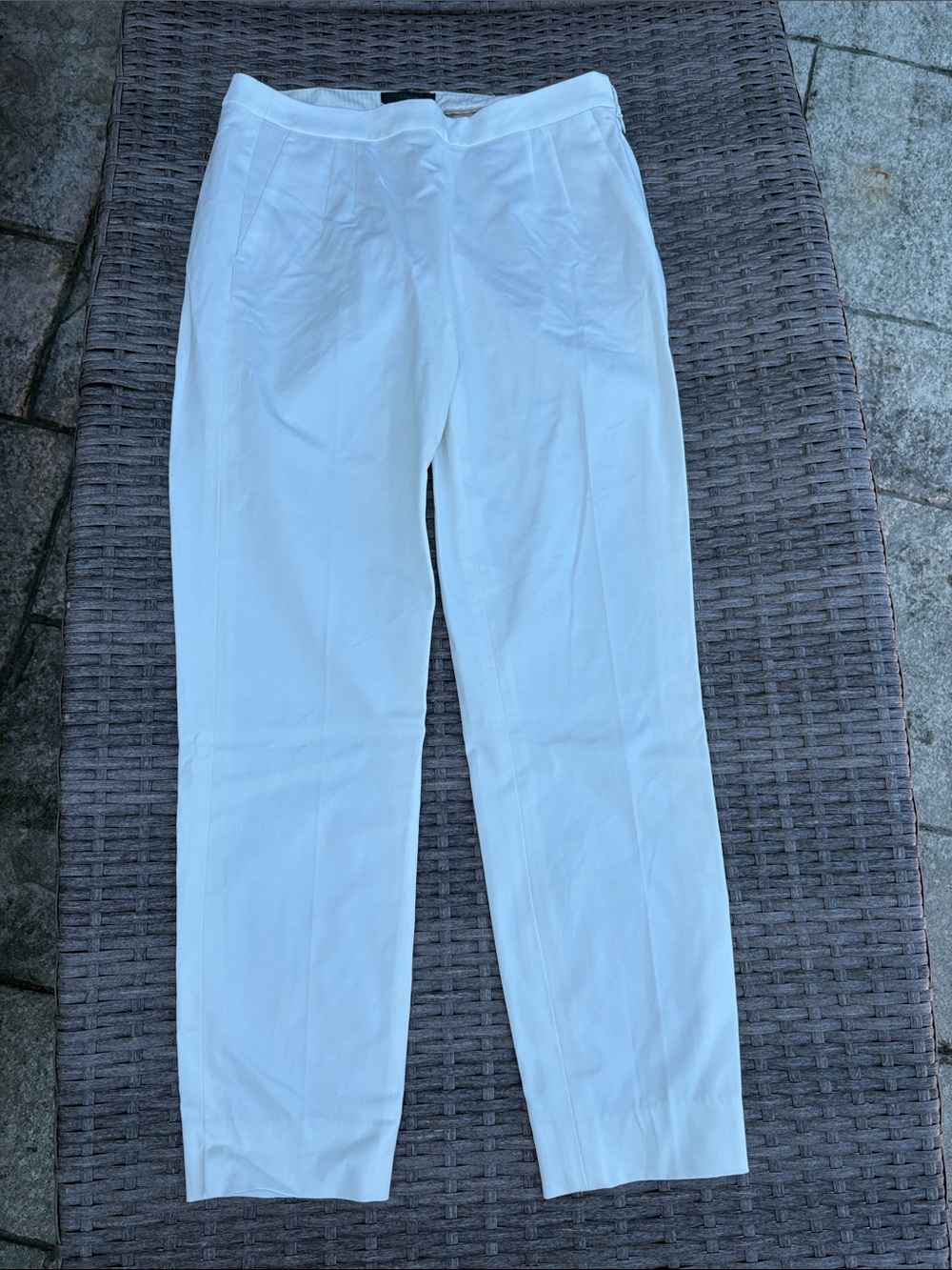 J. Crew White Dress Pants - Tailored Straight Fit